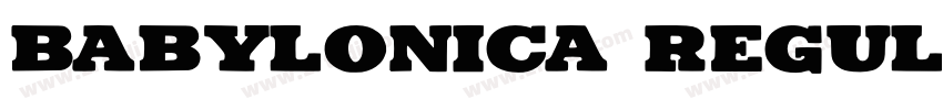 Babylonica Regular字体转换